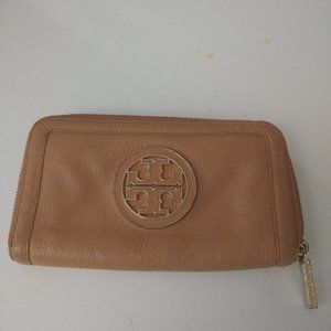 Tory Birch Tan Logo Wallet
